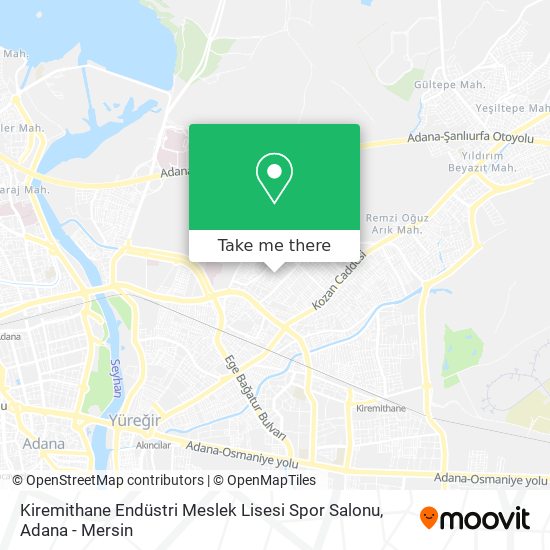 Kiremithane Endüstri Meslek Lisesi Spor Salonu map