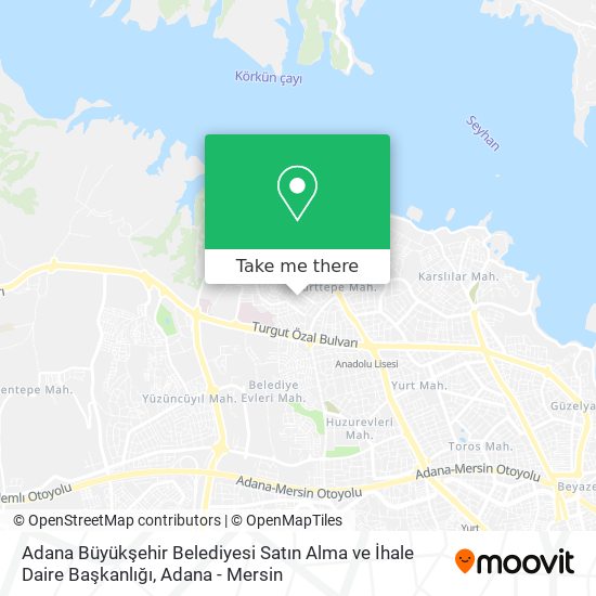 Adana Büyükşehir Belediyesi Satın Alma ve İhale Daire Başkanlığı map