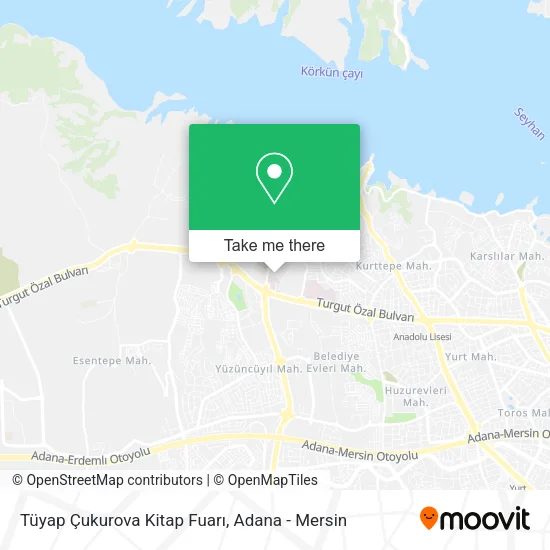 Tüyap Çukurova Kitap Fuarı map