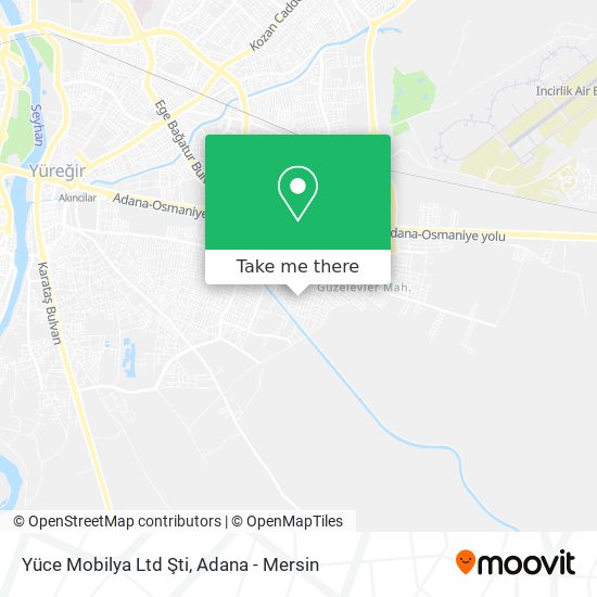 Yüce Mobilya Ltd Şti map