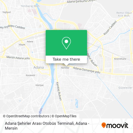 Adana Şehirler Arası Otobüs Terminali map