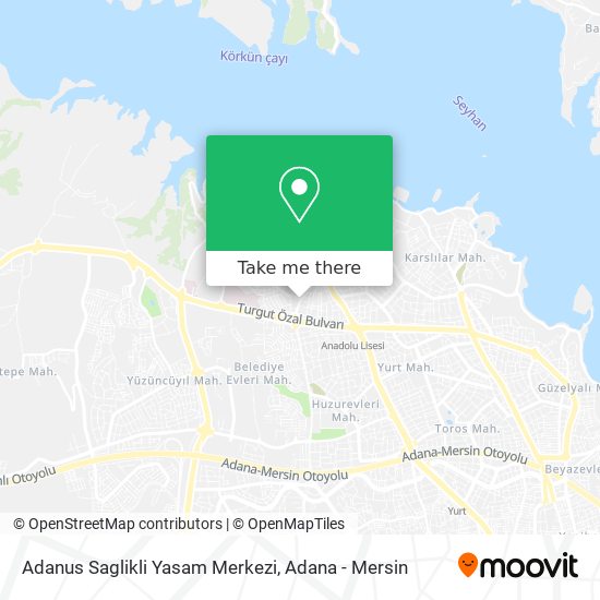 Adanus Saglikli Yasam Merkezi map