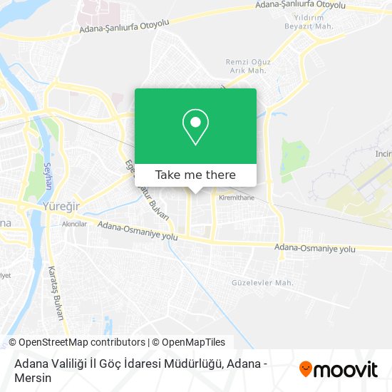 Adana Valiliği İl Göç İdaresi Müdürlüğü map