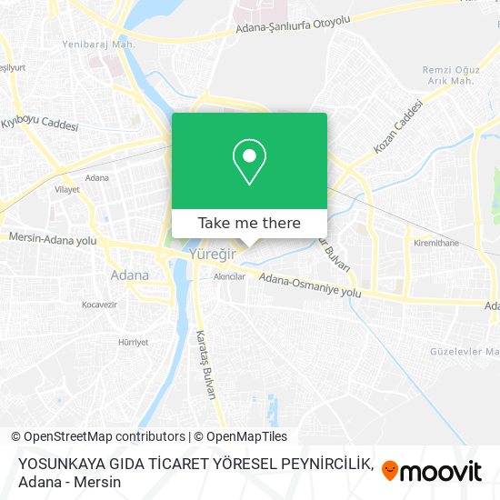 YOSUNKAYA GIDA TİCARET YÖRESEL PEYNİRCİLİK map