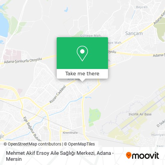 Mehmet Akif Ersoy Aile Sağlığı Merkezi map