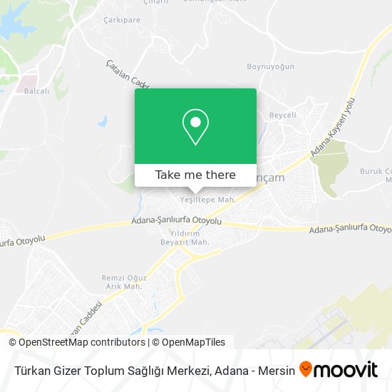 Türkan Gizer Toplum Sağlığı Merkezi map