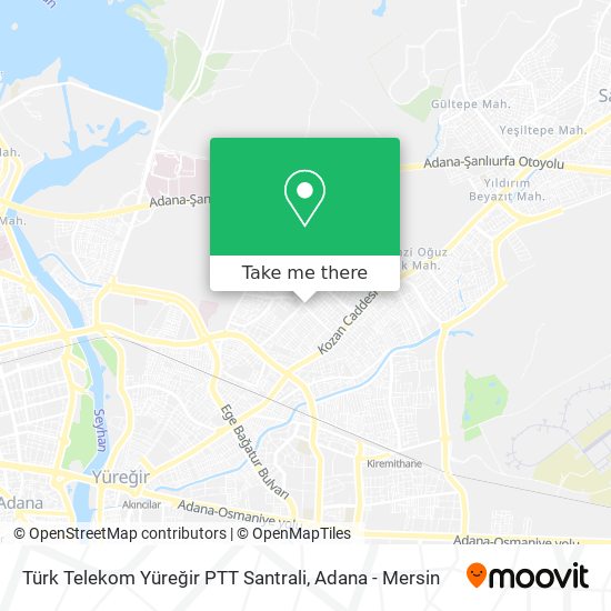 Türk Telekom Yüreğir PTT Santrali map