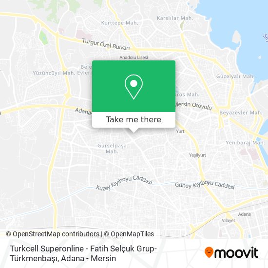 Turkcell Superonline - Fatih Selçuk Grup- Türkmenbaşı map