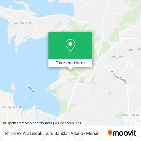 R1 ile R2 Arasındaki Kuru Banklar map