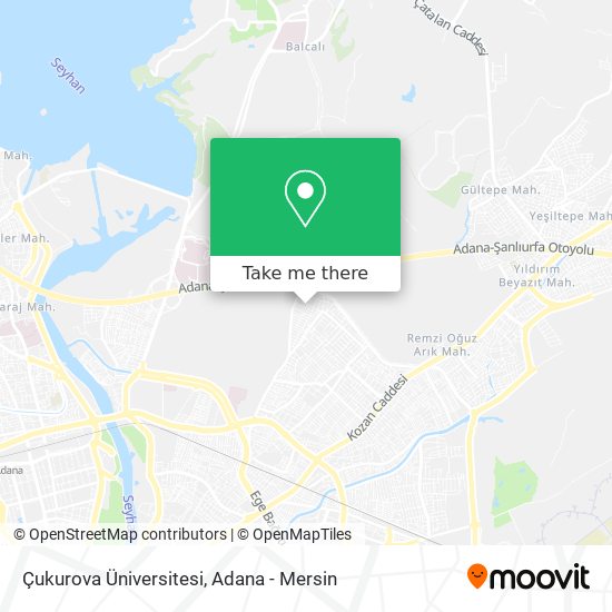 Çukurova Üniversitesi map