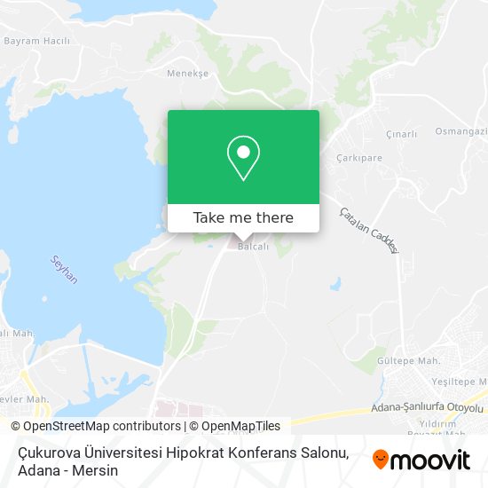 Çukurova Üniversitesi Hipokrat Konferans Salonu map