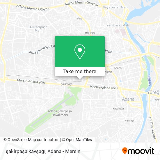 şakirpaşa kavşağı map