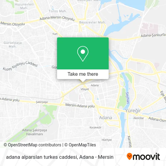adana alparslan turkes caddesi map