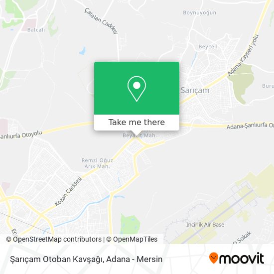 Şarıçam Otoban Kavşağı map