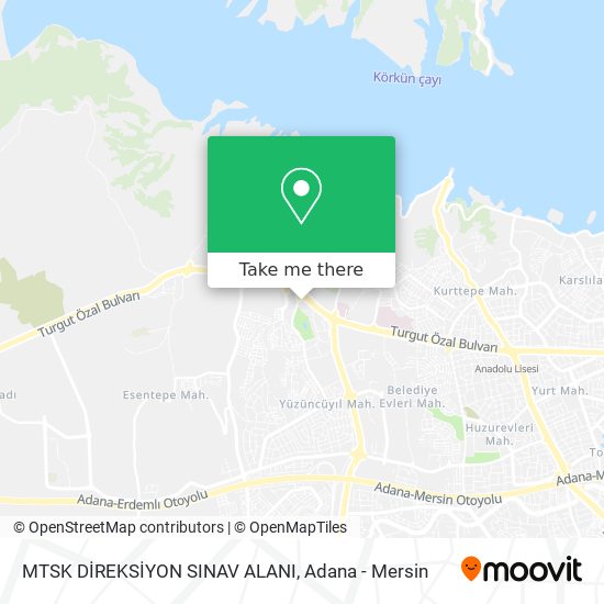 MTSK DİREKSİYON SINAV ALANI map