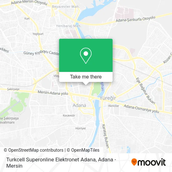 Turkcell Superonline Elektronet Adana map