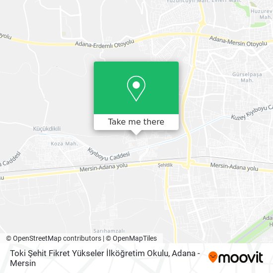 Toki Şehit Fikret Yükseler İlköğretim Okulu map