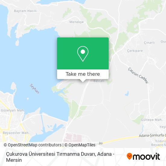 Çukurova Üniversitesi Tırmanma Duvarı map