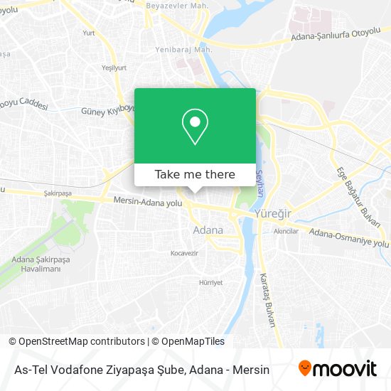 As-Tel Vodafone Ziyapaşa Şube map