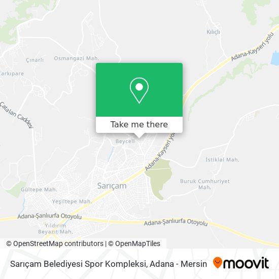 Sarıçam Belediyesi Spor Kompleksi map