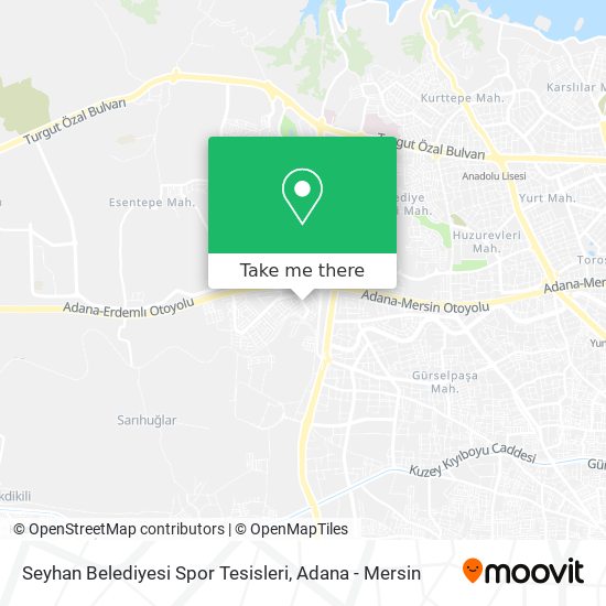 Seyhan Belediyesi Spor Tesisleri map