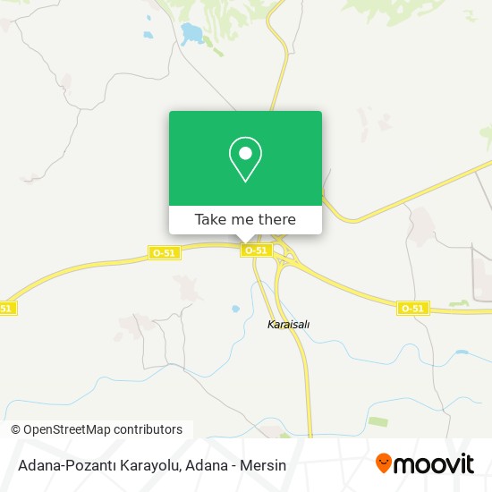 Adana-Pozantı Karayolu map
