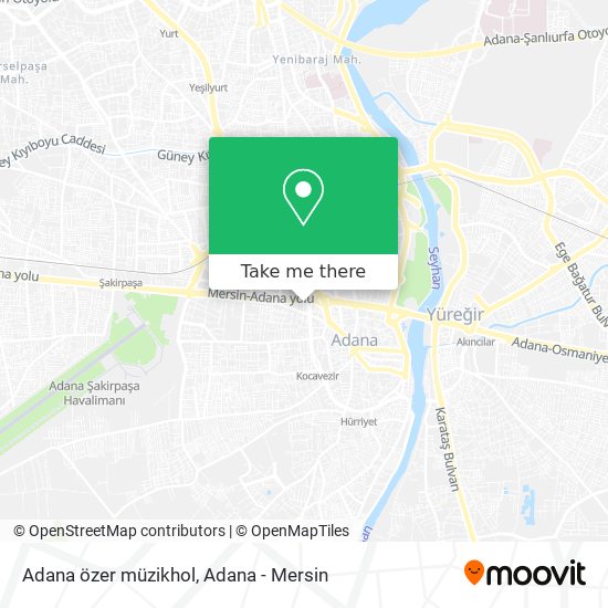 Adana özer müzikhol map