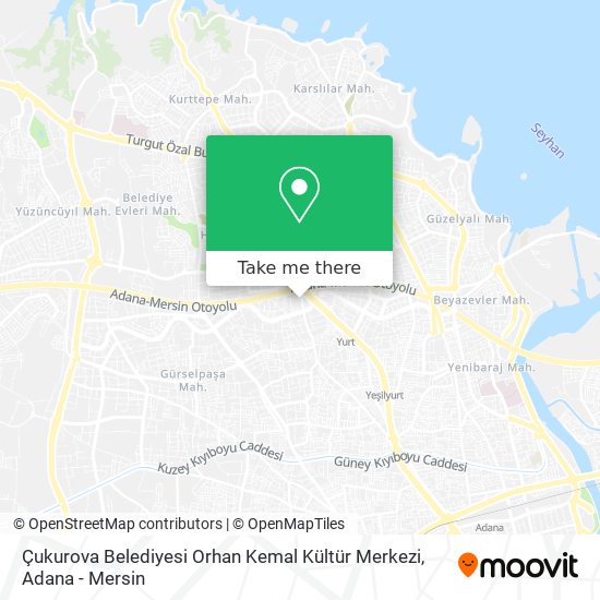 Çukurova Belediyesi Orhan Kemal Kültür Merkezi map