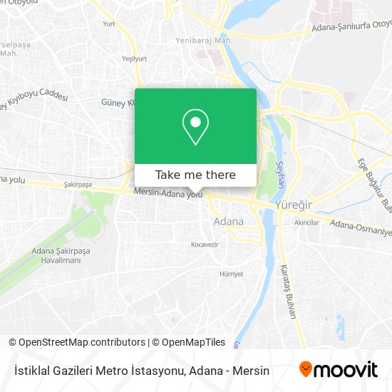 İstiklal Gazileri Metro İstasyonu map