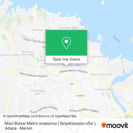 Mavi Bulvar Metro istasyonu ( Sinyalizasyon ofisi ) map