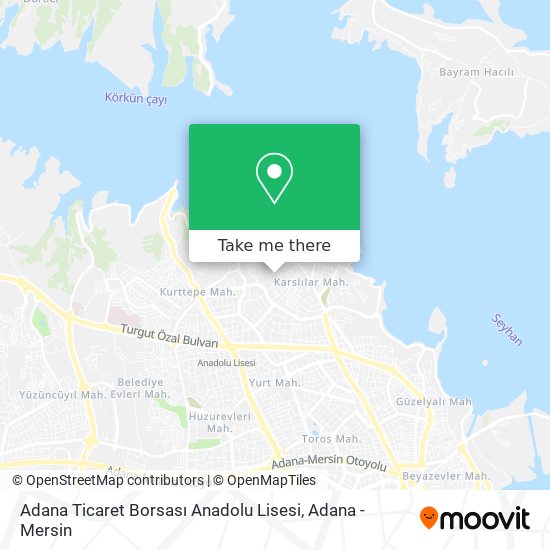 Adana Ticaret Borsası Anadolu Lisesi map