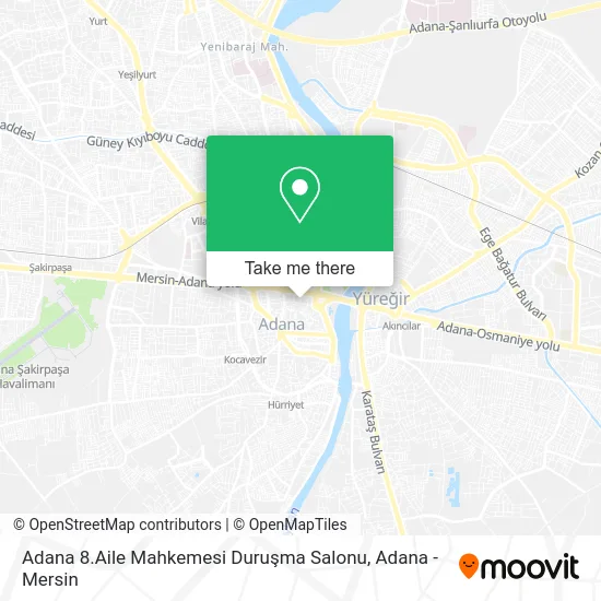 Adana 8.Aile Mahkemesi Duruşma Salonu map