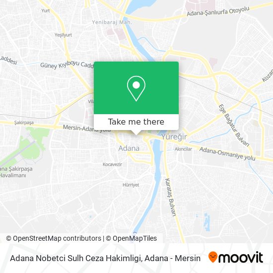 Adana Nobetci Sulh Ceza Hakimligi map