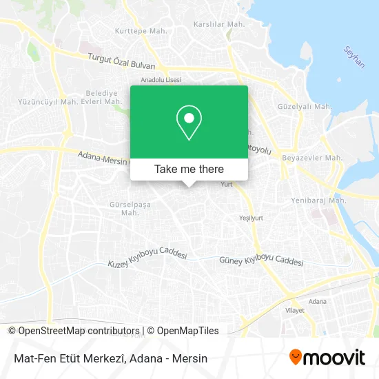 Mat-Fen Etüt Merkezî map