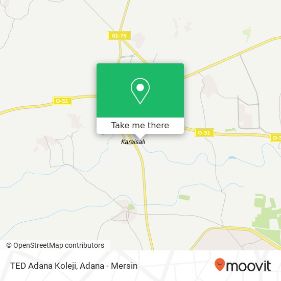 TED Adana Koleji map
