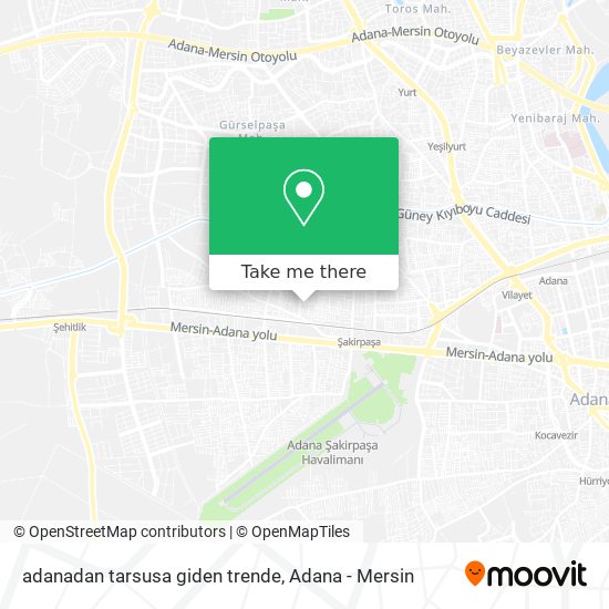 adanadan tarsusa giden trende map