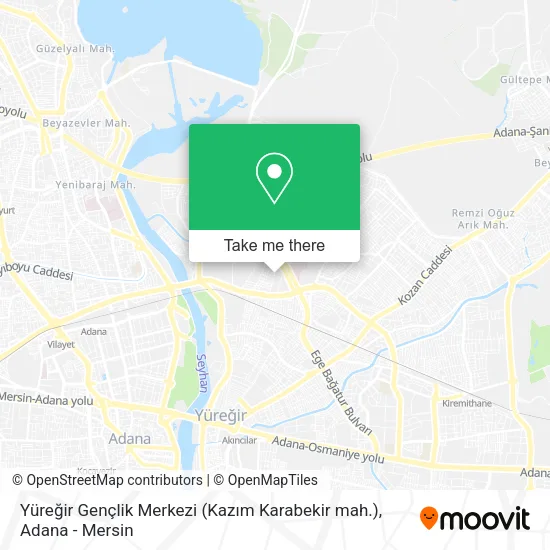 Yüreğir Gençlik Merkezi (Kazım Karabekir mah.) map