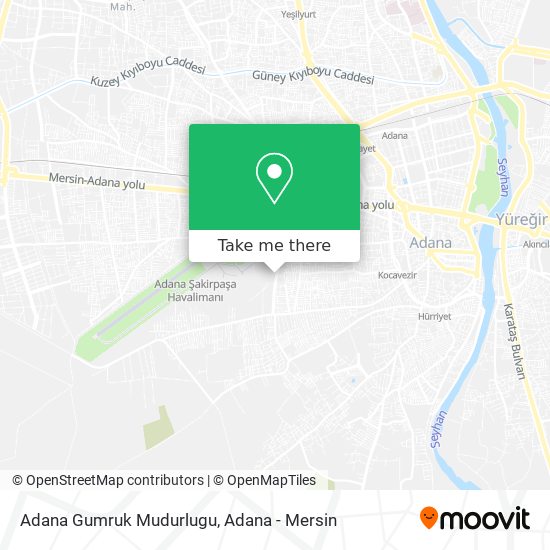 Adana Gumruk Mudurlugu map