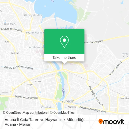 Adana İl Gıda Tarım ve Hayvancılık Müdürlüğü map