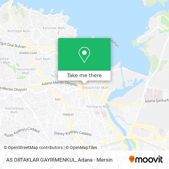AS ORTAKLAR GAYRİMENKUL map
