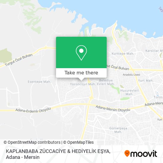 KAPLANBABA ZÜCCACİYE & HEDİYELİK EŞYA map