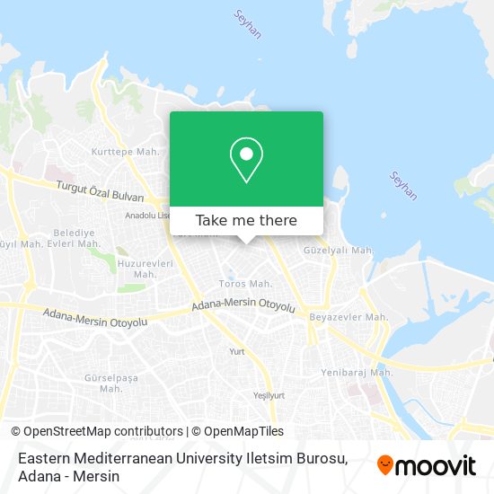 Eastern Mediterranean University Iletsim Burosu map
