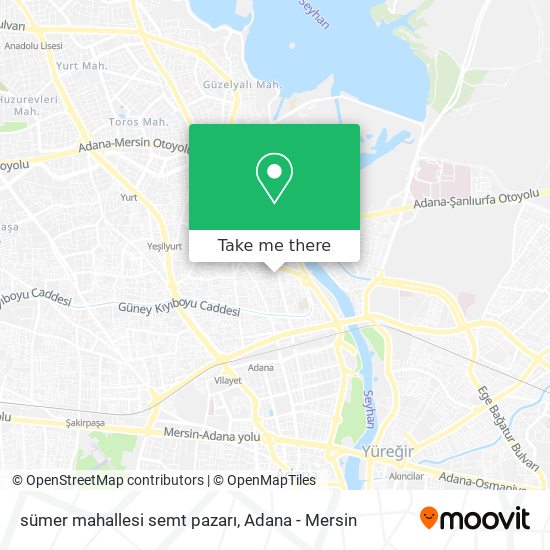 sümer mahallesi semt pazarı map