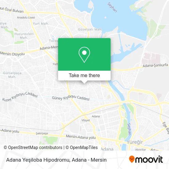 Adana Yeşiloba Hipodromu map