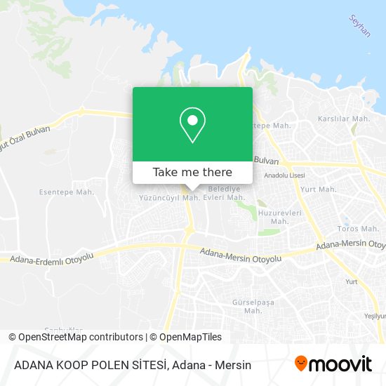 ADANA KOOP POLEN SİTESİ map