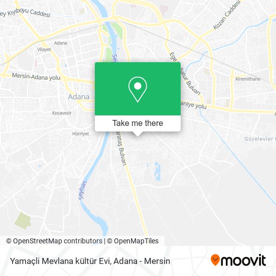 Yamaçli Mevlana kültür Evi map