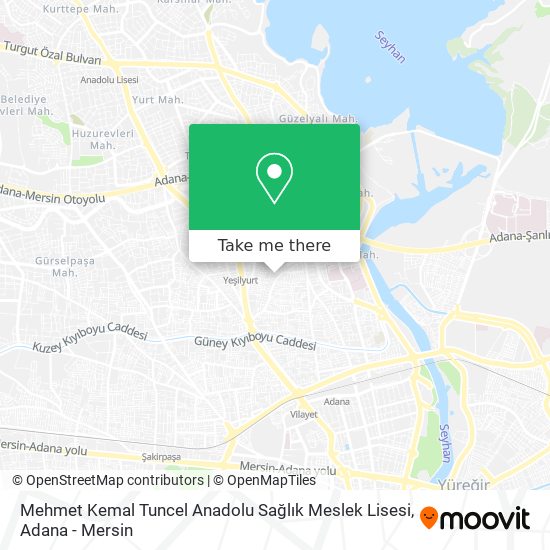 Mehmet Kemal Tuncel Anadolu Sağlık Meslek Lisesi map