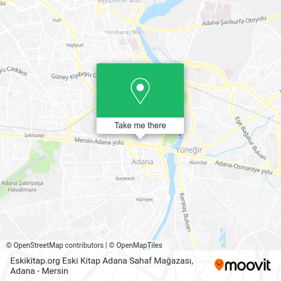 Eskikitap.org Eski Kitap Adana Sahaf Mağazası map