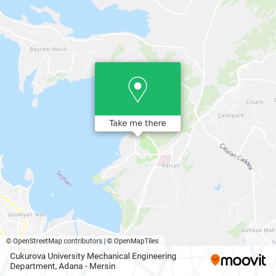 Cukurova University Mechanical Engineering Department map