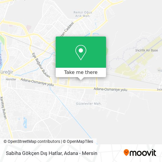 Sabiha Gökçen Dış Hatlar map